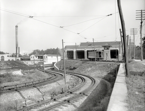 Photo showing: Rail Hub -- Philadelphia circa 1906. Elevated railway terminal, 70th and Market streets.