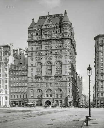 Photo showing: There Is a Tall Hotel -- New York, 1905. Hotel Netherland, Fifth Avenue and 59th Street.