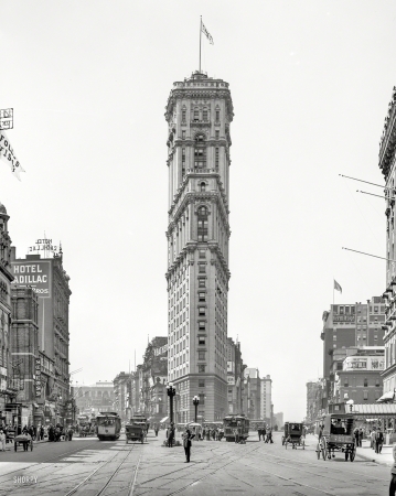 Photo showing: High Times -- Manhattan circa 1908. Times Square and New York Times building.