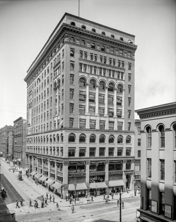 Photo showing: Granite Building -- Rochester, New York, circa 1905. Granite Building, Main Street & St. Paul.
