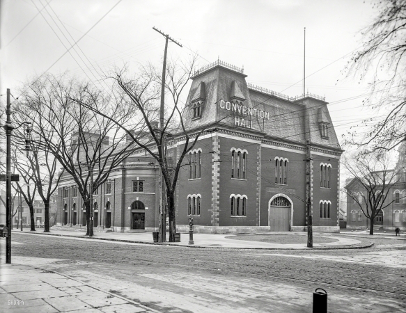Photo showing: Welcome Interstate Managers -- Circa 1908. Convention Hall, Rochester, N.Y.