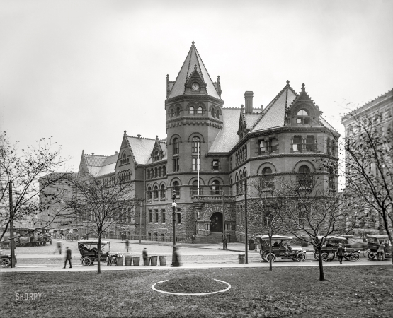 Photo showing: Buffalo Public Library -- Buffalo, New York, circa 1908. Buffalo Public Library, Lafayette Square. 