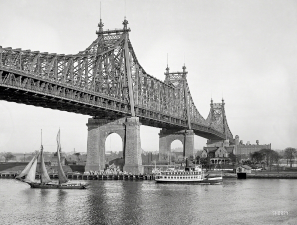 Photo showing: 59th Street (Queensboro) Bridge -- New York circa 1909. Then called Blackwell's Island Bridge.