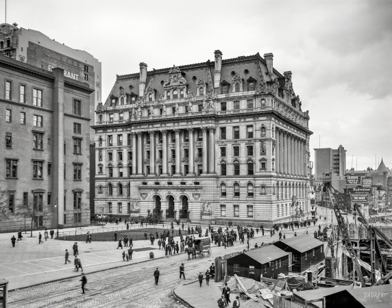 Photo showing: Hall of Records -- Circa 1910. Hall of Records (Surrogate's Courthouse), New York, N.Y.