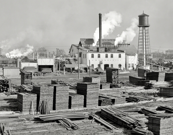 Photo showing: Mengel Mahogany -- Louisville, Kentucky, circa 1906. Mahogany mills, C.C. Mengel & Bros.