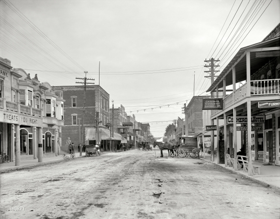 Photo showing: Miami: 1908 -- 12th Street, looking east, Miami, Florida.