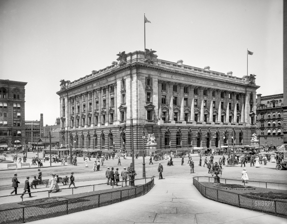 Photo showing: Post Office Custom House and Court House -- Cleveland, Ohio, circa 1910. The Federal Building.
