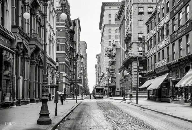 Photo showing: Chestnut Street. -- Philadelphia circa 1910. Chestnut Street west from 12th.