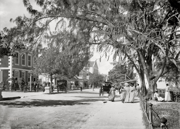 Photo showing: Bay Street. -- 1906. Bay Street, Nassau, Bahama Islands.