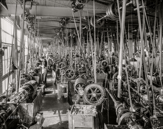 Photo showing: Screw Department -- 1902. Screw Machine Department, National Cash Register, Dayton, O.