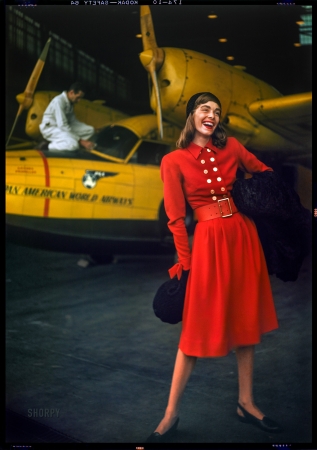 Photo showing: The Red Baroness -- November 1946. Take to the Air ... With Casual Grace.