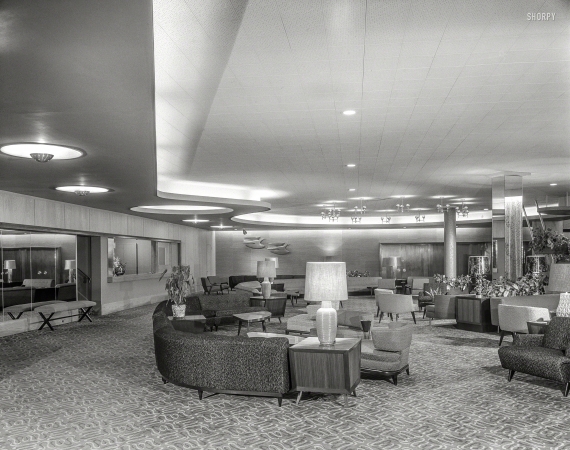 Photo showing: Hobnobby Lobby -- Sept. 23, 1953. Stevensville Hotel, Liberty, New York.