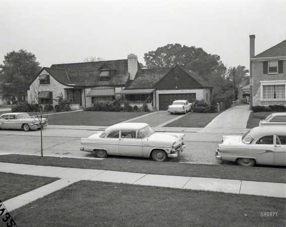 Photo showing: The American Dream -- Two-car families. Columbus, Georgia, circa 1960.