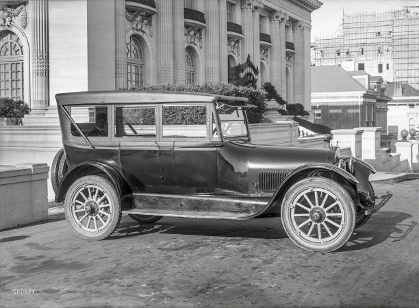 Photo showing: Ghost Rider -- San Francisco circa 1920. Buick, Pacific Heights.