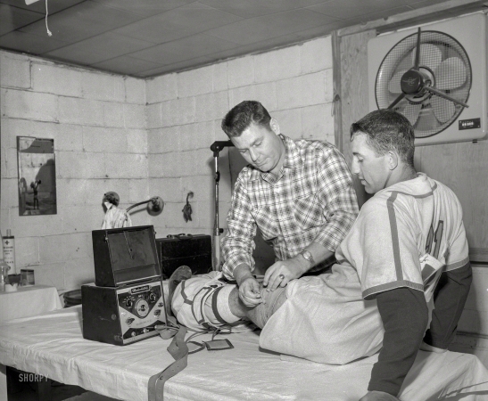 Photo showing: Special Treatment. -- Columbus, Georgia, circa 1957. Cardinals baseball.