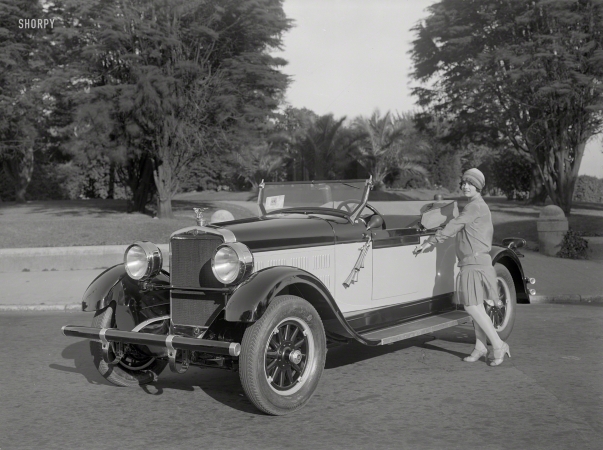 Photo showing: Fully Equipped -- San Francisco, 1927. Gardner roadster at Golden Gate Park.