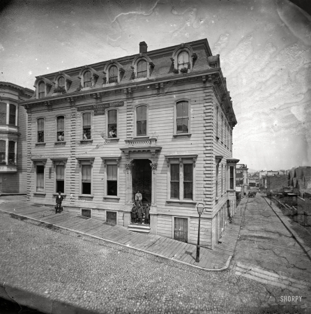 Photo showing: Chinese Mission House -- San Francisco circa 1880s. Chinese Mission House of the M.E. Church, 916 Washington Street.