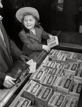 Photo showing: Frozen II -- February 1943. Washington, D.C. Preparation for point rationing ... 