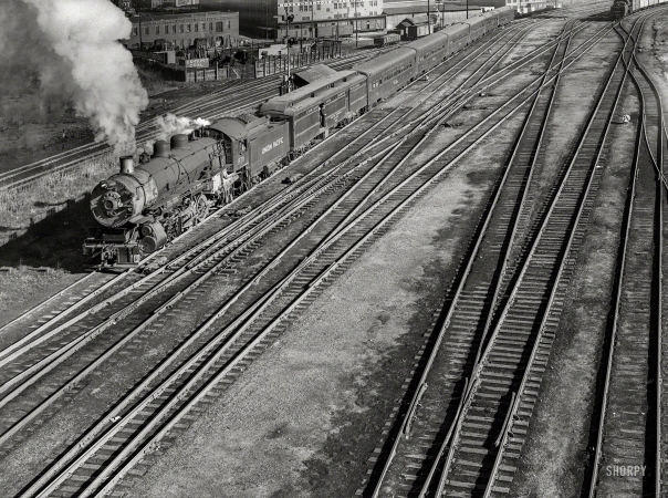 Photo showing: Track Star -- November 1938. Union Pacific yards. Omaha, Nebraska.