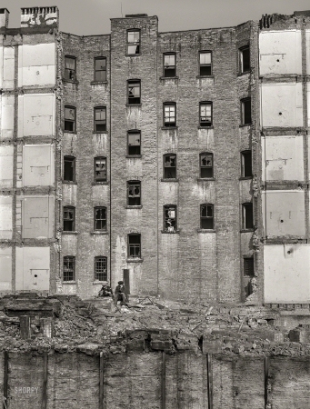 Photo showing: Home Wreckers -- December 1941. Employees of a wrecking company eating lunch. New York, New York.