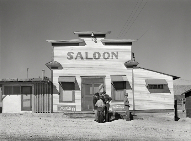 Photo showing: Watering Hole. -- March 1940. Saloon. Silver Peak, Esmeralda County, Nevada.