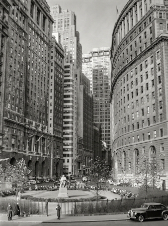 Photo showing: Bowling Green. -- December 1941. Buildings on Lower Broadway, New York City.