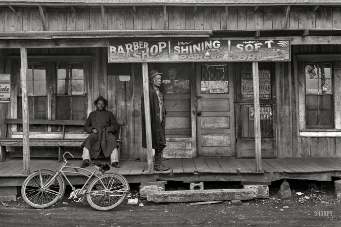 Photo showing: The Shining -- January 1939. Coal miner in business center of Colp, Illinois.