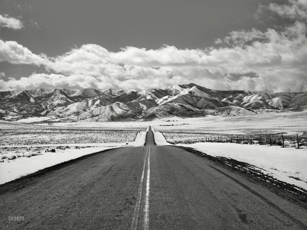 Photo showing: Wasatch Range -- March 1940. Wasatch Mountains. Summit County, Utah.