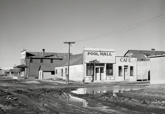 Photo showing: Anytown, USA -- March 1940. Medicine Bow, Wyoming.