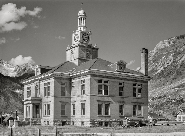Photo showing: High Court -- September 1940. San Juan County Courthouse. Silverton, Colorado.