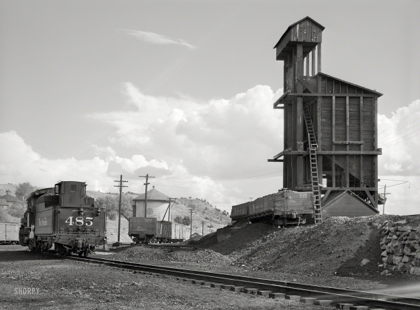 Photo showing: Rio Grande -- September 1940. Railroad yards. Durango, Colorado.