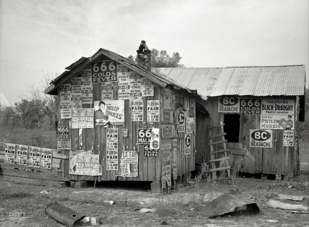 Photo showing: Club Med -- February 1937. Abandoned house on the Withlacoochee Land Use Project, Florida.