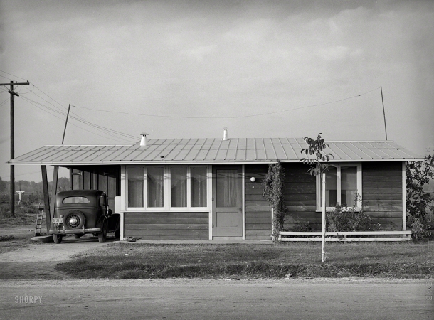 Photo showing: Modern Ranch -- November 1940. Tulare County, California. One of the homes at Mineral King cooperative farm.