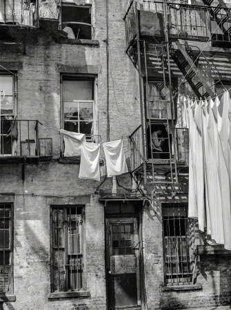 Photo showing: Escape From New York -- 1938. New York, New York. East 63rd Street apartments.