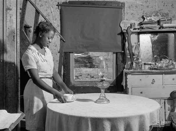 Photo showing: Favorite Daughter -- May 1940. One of the seven children of Burdell White, FSA  client near Venton, Maryland.