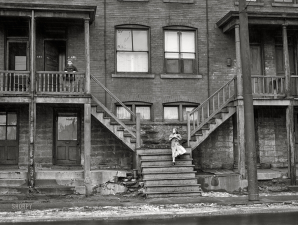Photo showing: Pittsburgh Poors -- January 1941. In a slum area of Pittsburgh, Pennsylvania.