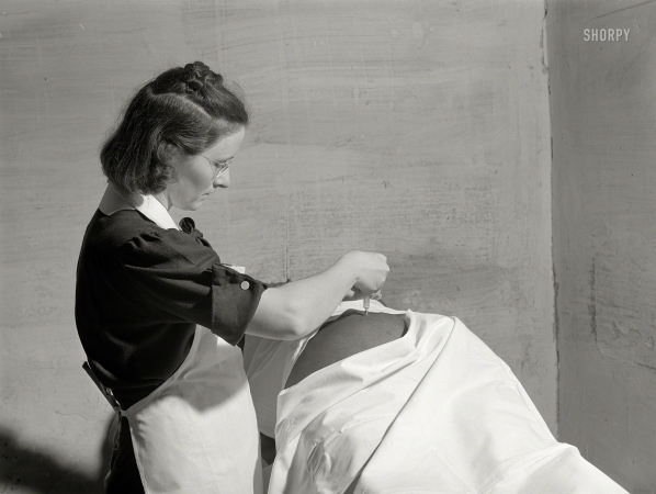 Photo showing: Dr. Smock -- June 1941. The V.D. clinic in Union Point, Greene County, Georgia.