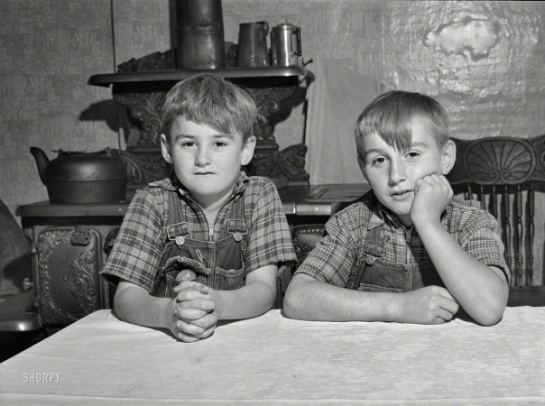 Photo showing: Milk Men -- September 1941. Two sons of William Gaynor, FSA dairy farmer near Fairfield, Vermont.