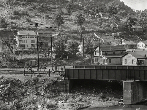Photo showing: Almost Heaven -- September 1938. Section of coal mining town near Welch, West Virginia.