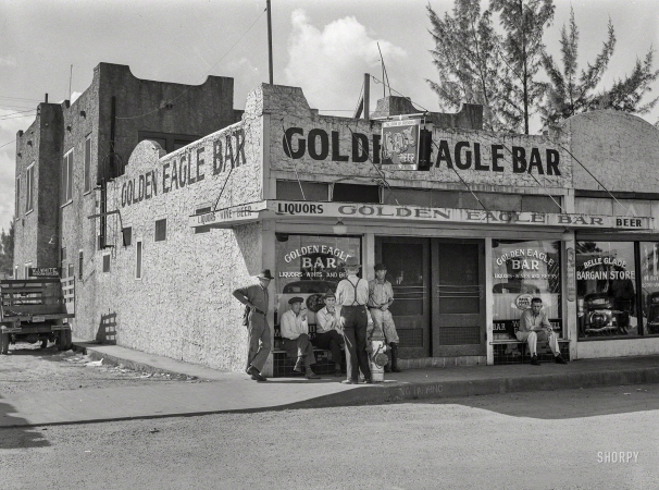Photo showing: The Outsiders -- January 1939. Bar in Belle Glade, Florida, for Negroes.