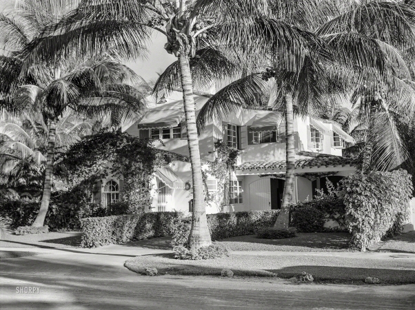 Photo showing: Five O-Clock Shadows -- April 1939. Miami Beach home of former Gillette Razor Blade Company president.