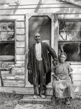Photo showing: Old Folks at Home -- September 1940. St. Mary's County, Maryland. Mr. and Mrs. Dyson, aged
FSA rehabilitation borrowers. Mr. Dyson was born into slavery over eighty years ago.