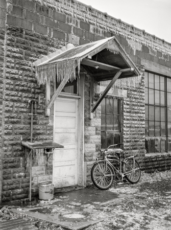 Photo showing: Ice Cycle -- January 1941. Harrisonburg, Virginia.