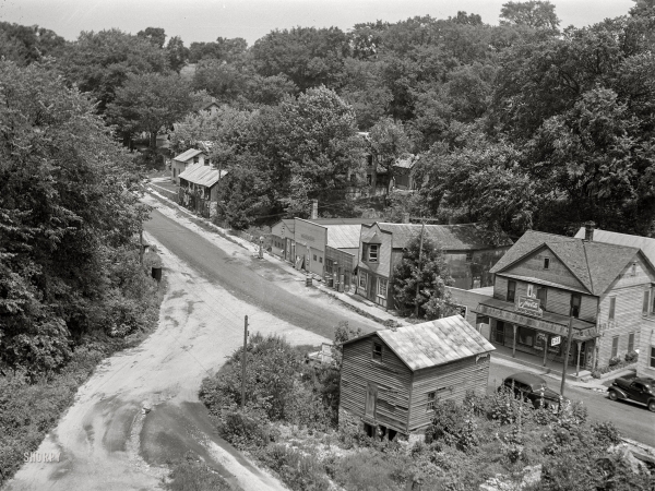 Photo showing: Bridgeport -- July 1941. Bridgeport, Wisconsin. Namesake of the Bridgeport Bridge.