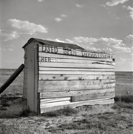 Photo showing: Dept. of Beer -- August 1942. Midway, Bingham County, Idaho. Sanitary facilities. 