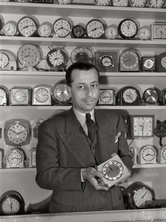 Photo showing: Look at the Time -- April 1942. Portuguese-Americans in California. Mr. H. Ormond, a leading jeweler in San Leandro ... 