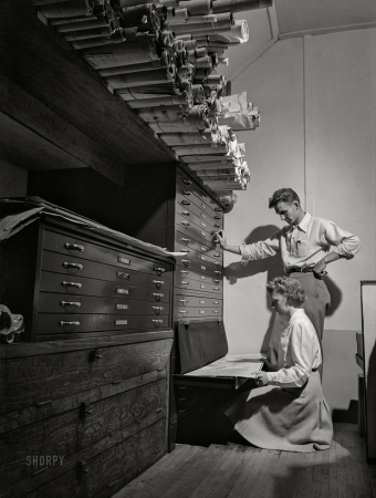 Photo showing: Mary + John -- May 1942. Ames, Iowa. Miss Mary Louise Long of Chicago and John Staley of Maryland
look up drawings in the files at the landscape architecture building at Iowa State College.