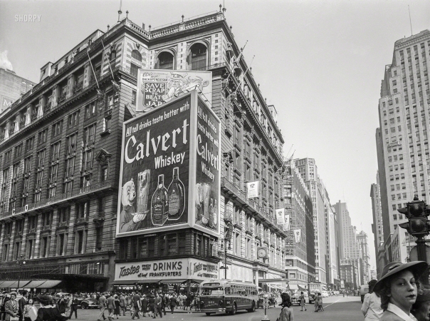 Photo showing: Tastee Drinks -- September 1942. New York, New York. Macy's department store at Herald Square.