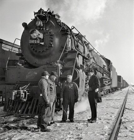 Photo showing: Behemoth -- January 1943. Freight operations on the Chicago & North Western between Chicago and Clinton, Iowa.