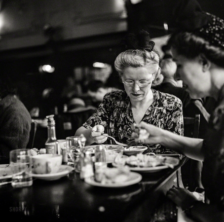 Photo showing: A Bite Two Eat -- April 1943. Washington, D.C. -- A cafeteria.
